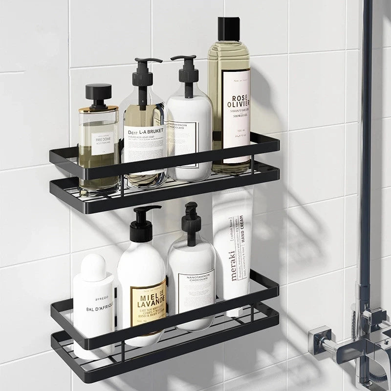Bathroom Shelf Bathroom Storage Holder Bath Shower Shelf Black Bath Shampoo Holder Basket Holder Corner Shelf