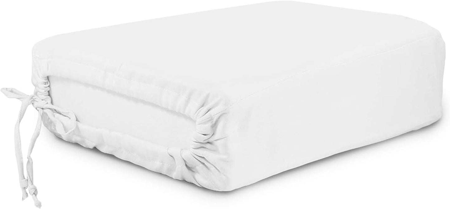 , 100% Organic Cotton Sheets - 300 Thread Count Bed Sheets Set - Premium Quality Sheets - Deep Pocket Sheet Set - GOTS Certified, White (Cal King Size)